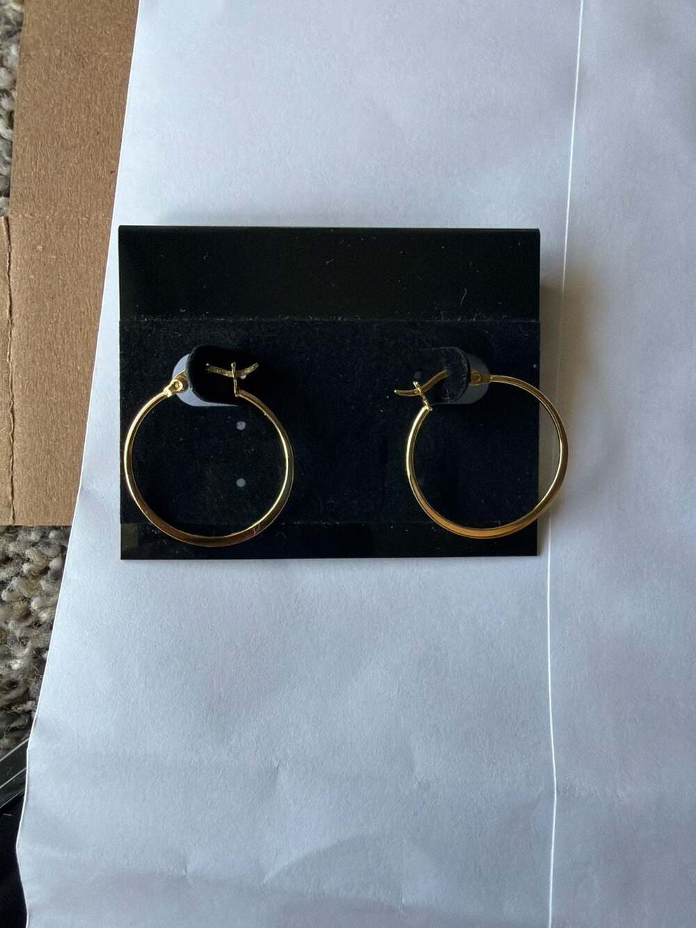 Adrienne Vittadini Gold Over Sterling Silver Hoop Earrings